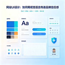 黔西建站-网站UI设计：如何用视觉语言传递品牌信任感